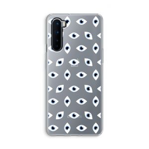Eyes pattern: OnePlus Nord Transparant Hoesje