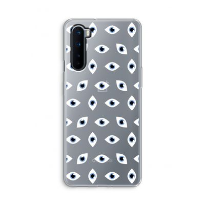 Eyes pattern: OnePlus Nord Transparant Hoesje