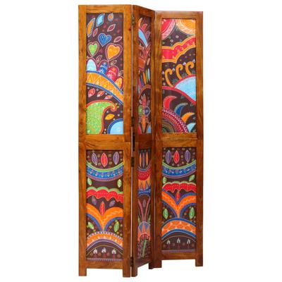Kamerscherm Bruin 105 x 180 cm Massief acaciahout