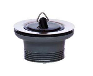 Kirchhoff ECO-SAVE Kunststof aftapkraan, grijs, 1 1/2"ET x 70 mm, ventielbeker met ventielplug 45,5 mm - 98835149