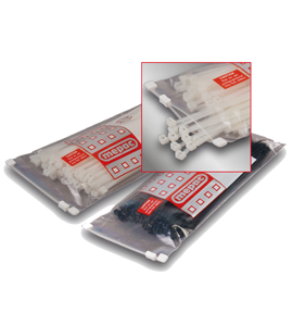 Bundelband 140x3,5mm met stalen lip transparant Mepac