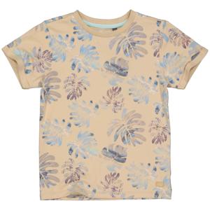 Quapi Jongens t-shirt - Benico - AOP zand