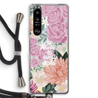 Kindness matters: Sony Xperia 1 III Transparant Hoesje met koord
