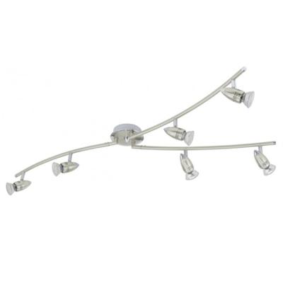Eglo Led plafondspotMagnum rvs 6-lichts - 92645