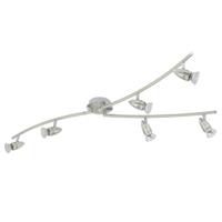 Eglo Led plafondspotMagnum rvs 6-lichts - 92645