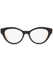 Gucci Eyewear lunettes de vue à monture ovale - Noir