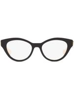 Gucci Eyewear lunettes de vue à monture ovale - Noir