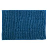 MSV Badkamerkleed/badmat voor op de vloer - petrol blauw - 40 x 60 cm - Microvezel   -
