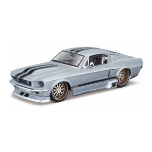 Modelauto Ford Mustang GT 1967 grijs schaal 1:24/19 x 7 x 5 cm