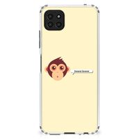 Samsung Galaxy A22 5G Stevig Bumper Hoesje Monkey - thumbnail