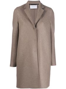 Harris Wharf London manteau en laine vierge à simple boutonnage - Marron