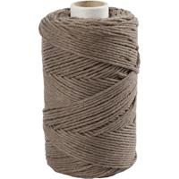 Creativ Company Macramé koord, l: 198 m, d 2 mm, lichtbruin, 330 gr/ 1 rol