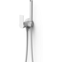 Bidetkraan met handdouche Tres Loft | Opbouw | Mengkraan | 1-hendel | Rond | Wit mat