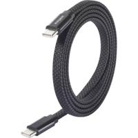 Renkforce RF-6871990 USB-kabel USB 2.0 USB-C stekker, USB-C stekker 1.50 m Zwart Met magnetische opwikkeling