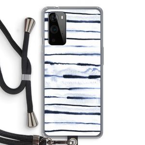 Ink Stripes: OnePlus 9 Pro Transparant Hoesje met koord