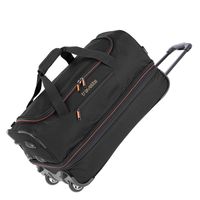 Travelite Basics Wheeled Duffle 55 Expandable black Handbagage koffer Trolley - thumbnail