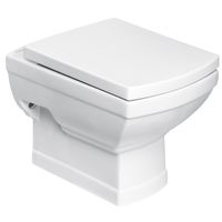 Kerra Kleopatra toiletpot met zitting wit 35x51cm - thumbnail