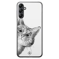 Samsung Galaxy A14 siliconen hoesje - Kat kiekeboe