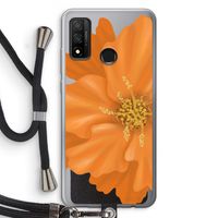 Orange Ellila flower: Huawei P Smart (2020) Transparant Hoesje met koord