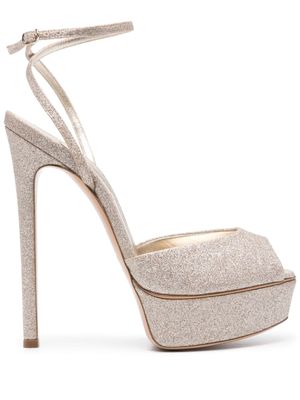 Casadei sandales Flora Jolly 140 mm pailletées