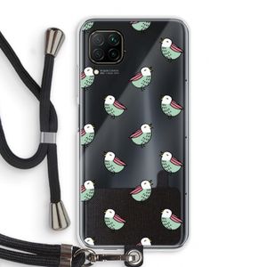 Vogeltjes: Huawei P40 Lite Transparant Hoesje met koord