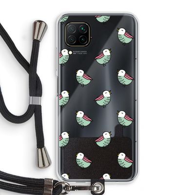 Vogeltjes: Huawei P40 Lite Transparant Hoesje met koord