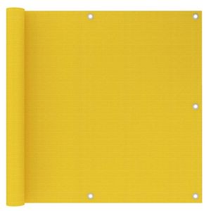 VidaXL Balkonscherm 90x500 cm hdpe geel