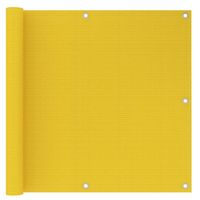 VidaXL Balkonscherm 90x500 cm hdpe geel