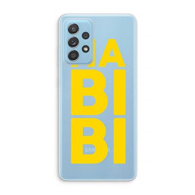 Habibi Blue: Samsung Galaxy A73 Transparant Hoesje