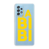 Habibi Blue: Samsung Galaxy A73 Transparant Hoesje
