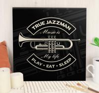 Canvas schilderij muziek Echte jazzman Canvas schilderij muziek Echte jazzman
