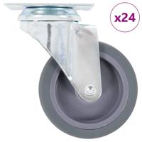 24 st Zwenkwielen 75 mm