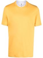 Brunello Cucinelli t-shirt à effet superposé - Jaune Brunello Cucinelli t-shirt à effet superposé - Jaune