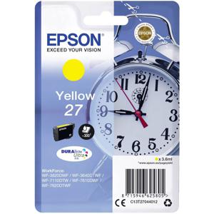 Epson Alarm clock Singlepack Yellow 27 DURABrite Ultra Ink