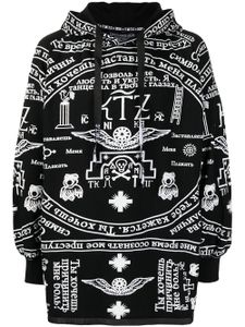 KTZ sweat zippé à imprimé église - Noir