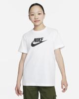 Nike Sportswear T-Shirt Meisjes Wit/Zwart - Maat 128 - Kleur: WitZwart | Soccerfanshop