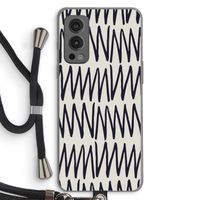 Marrakech Zigzag: OnePlus Nord 2 5G Transparant Hoesje met koord