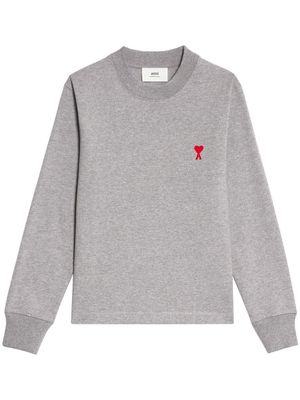 AMI Paris t-shirt Ami de Coeur en coton biologique - Gris