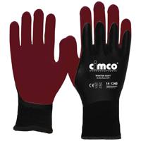 Cimco Winter Soft dunkelrot/schwarz 141241 Werkhandschoen Vinyl Maat (handschoen): 9, L EN 388 1 paar