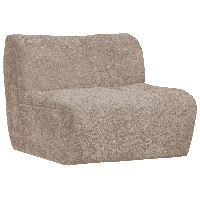WOOOD Bank 'Baggy' 1-zits, Chenille, kleur Zand