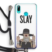 Slay All Day: Huawei P Smart (2019) Transparant Hoesje met koord