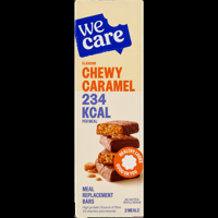 WeCare Flavour Chewy Caramel Meal Replacement Bars 2 x 60 g bij Jumbo