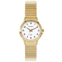 Prisma P.8369 Horloge rekband staal goudkleurig-wit 29 mm - thumbnail