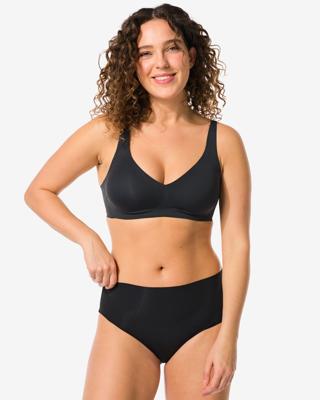 HEMA Dames tailleslip micro rib ultimate comfort zwart (zwart)