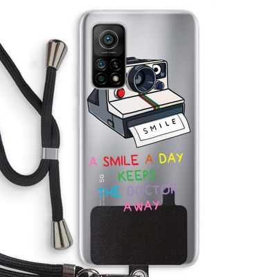 Smile: Xiaomi Mi 10T 5G Transparant Hoesje met koord