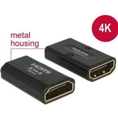 Delock 65659 HDMI/HDMI genderchanger female/female Highspeed 4K