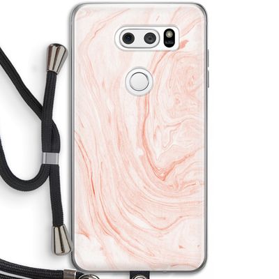 Peach bath: LG V30 Transparant Hoesje met koord