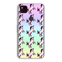 Musketon Unicorn: Google Pixel 4a 5G Transparant Hoesje Musketon Unicorn: Google Pixel 4a 5G Transparant Hoesje