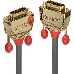 Lindy 36204 5m DVI-D DVI-D Grijs DVI kabel