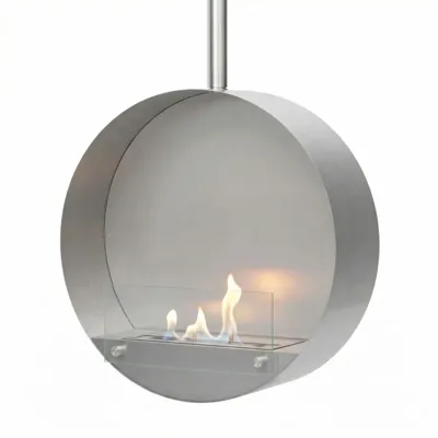 Ottawa Staal - 60 cm | ScandiFlames | Plafond bio-ethanol haard | Staal